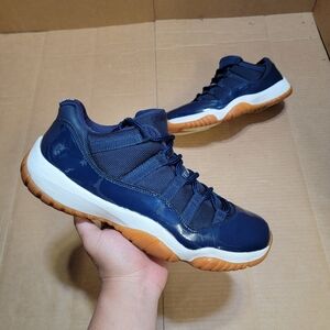 Size 10 - Air Jordan 11 Retro Low Navy Gum